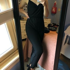 Black Sleeveless Jumpsuit